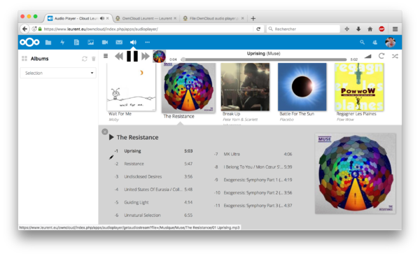 Nextcloud Audio Player